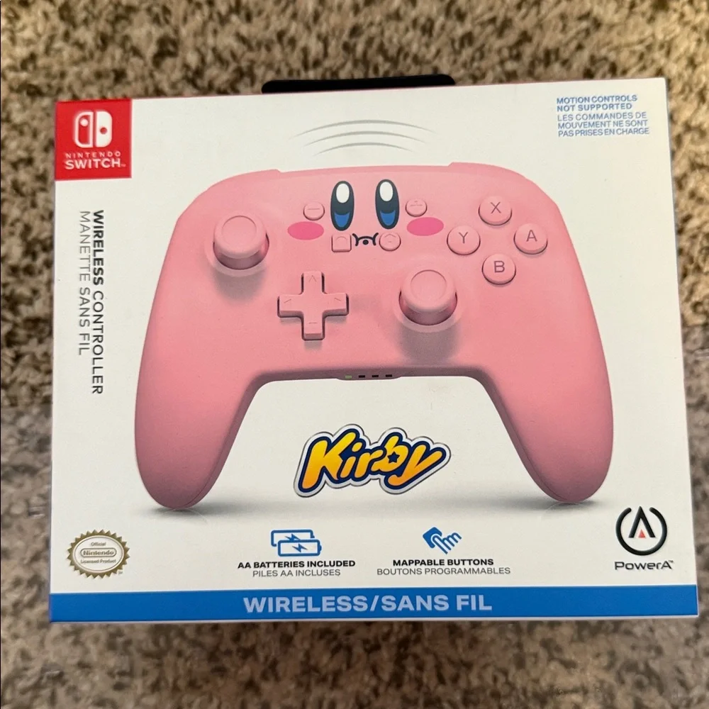 PowerA - Wireless Controller for Nintendo Switch - Kirby Mouthful
